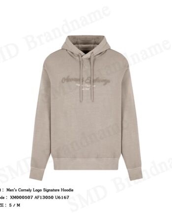 Armani Exchange เสื้อสเวตเตอร์ผู้ชาย รุ่น Men’s Cornely Logo Signature Hoodie Code: XM000507 AF13050 U6167