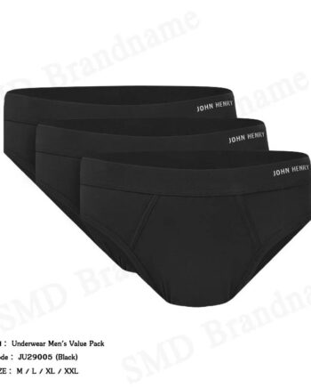 John Henry กางเกงชั้นในผู้ชาย รุ่น Underwear Men's Value Pack Code: JU29005 (Black)