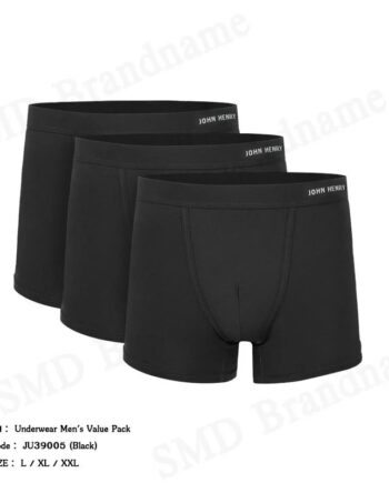 John Henry กางเกงชั้นในผู้ชาย รุ่น Underwear Men's Value Pack Code: JU39005 (Black)