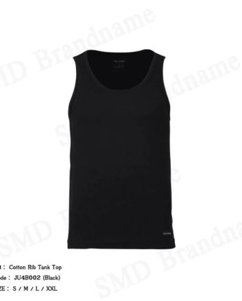 John Henry เสื้อกล้ามผู้ชาย รุ่น Cotton Rib Tank Top Code: JU4B002 (Black)