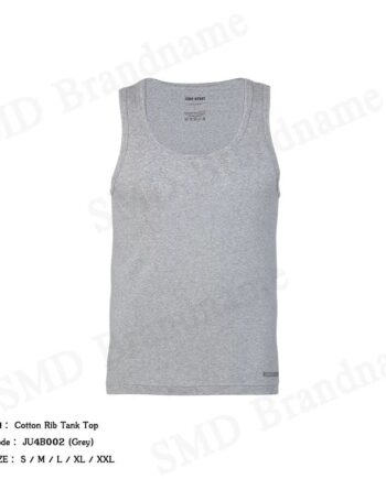 John Henry เสื้อกล้ามผู้ชาย รุ่น Cotton Rib Tank Top Code: JU4B002 (Grey)