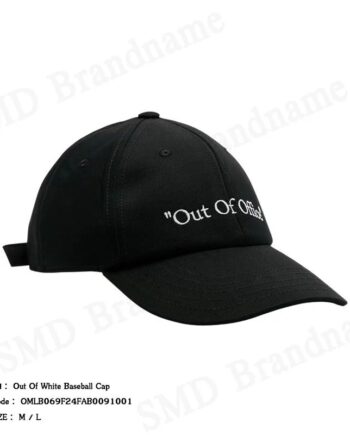 Off-White หมวกแก็ป รุ่น Out Of White Baseball Cap Code: OMLB069F24FAB0091001