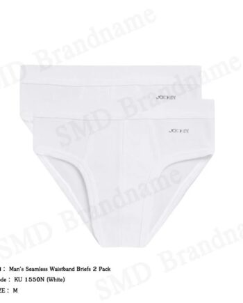 Jockey กางเกงชั้นในผู้ชาย รุ่น Man's Seamless Waistband Briefs 2 Pack Code: KU 1550N (White)