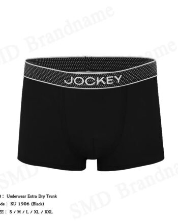 Jockey กางเกงชั้นในผู้ชาย รุ่น Underwear Extra Dry Trunk Code: KU 1906 (Black)