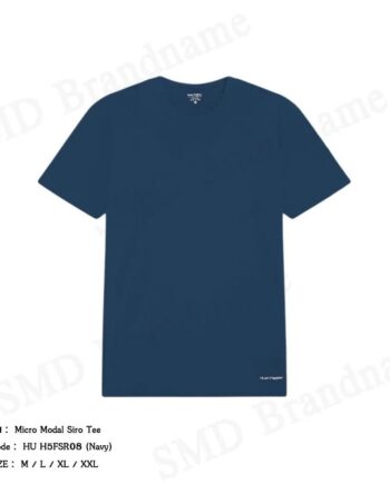 Hush Puppies เสื้อยืดคอกลมผู้ชาย รุ่น Micro Modal Siro Tee Code: HU H5FSR08 (Navy)