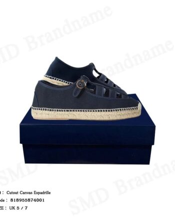 Polo Ralph Lauren รองเท้าเอสพาดริลผู้หญิง รุ่น Cutout Canvas Espadrille Code: 818955874001