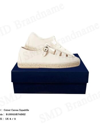Polo Ralph Lauren รองเท้าเอสพาดริลผู้หญิง รุ่น Cutout Canvas Espadrille Code: 818955874002