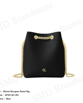 Calvin Klein กระเป๋าสะพาย รุ่น Minimal Monogram Bucket Bag Code: 4F3214G UB1