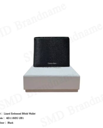 Calvin Klein กระเป๋าสตางค์ รุ่น Lizard Embossed Bifold Wallet Code: 4D1102G UB1