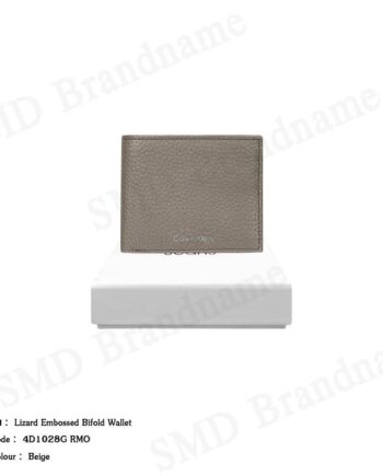 Calvin Klein กระเป๋าสตางค์ รุ่น Lizard Embossed Bifold Wallet Code: 4D1028G RMO