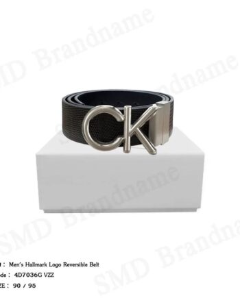 Calvin Klein เข็มขัด รุ่น Men's Hallmark Logo Reversible Belt Code: 4D7036G VZZ