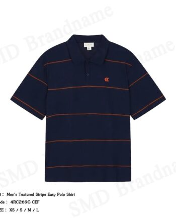 Calvin Klein Jeans เสื้อโปโลผู้ชาย รุ่น Men's Textured Stripe Easy Polo Shirt Code: 4RC269G CEF