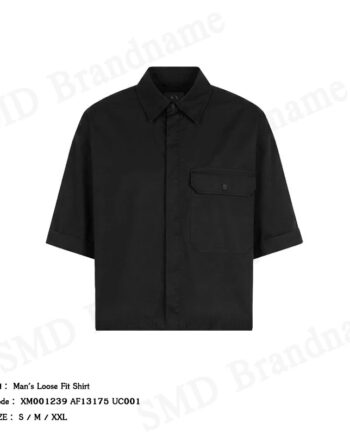 Armani Exchange เสื้อเชิ้ตผู้ชาย รุ่น Man's Loose Fit Shirt Code: XM001239 AF13175 UC001