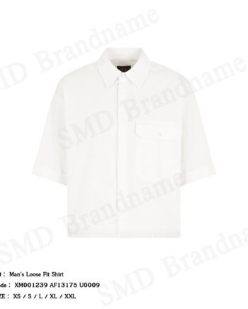 Armani Exchange เสื้อเชิ้ตผู้ชาย รุ่น Man's Loose Fit Shirt Code: XM001239 AF13175 U0009