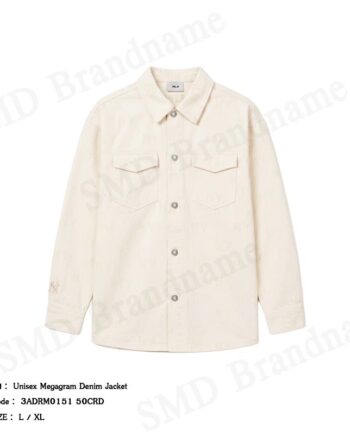 MLB เสื้อแจ็คเก็ตแขนยาว รุ่น Unisex Megagram Denim Jacket Code: 3ADRM0151 50CRD