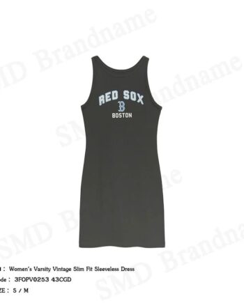 MLB ชุดเดรสผู้หญิง รุ่น Women's Varsity Vintage Slim Fit Sleeveless Dress Code: 3FOPV0253 43CGD