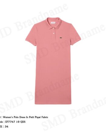 Lacoste ชุดเดรสผู้หญิง รุ่น Women's Polo Dress In Petit Piqué Fabric Code: EF7767 10 QDS