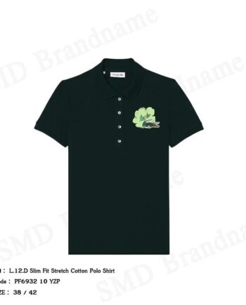 Lacoste เสื้อโปโลผู้หญิง รุ่น L.12.D Slim Fit Stretch Cotton Polo Shirt Code: PF6932 10 YZP