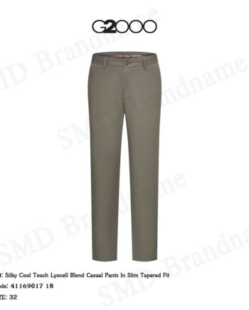 G2000 กางเกงสแล็ค ขายาว ทำงาน รุ่น Silky Cool Touch Lyocell Blend Casual Pants In Slim Tapered Fit Code: 4116901718