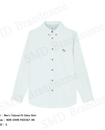 Paul Smith เสื้อเชิ้ตแขนยาวผู้ชาย รุ่น Men's Tailored Fit Zebra Shirt Code: M2R 599R P22347 30