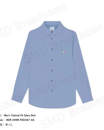 Paul Smith เสื้อเชิ้ตแขนยาวผู้ชาย รุ่น Men's Tailored Fit Zebra Shirt Code: M2R 599R P22347 44