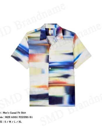 Paul Smith เสื้อเชิ้ตแขนสั้นผู้ชาย รุ่น Men's Casual Fit Shirt Code: M2R 695U P22285 01