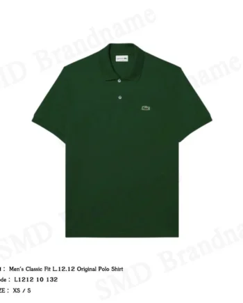 Lacoste เสื้อโปโลผู้ชาย รุ่น Men's Classic Fit L.12.12 Original Polo Shirt Code: L1212 10 132