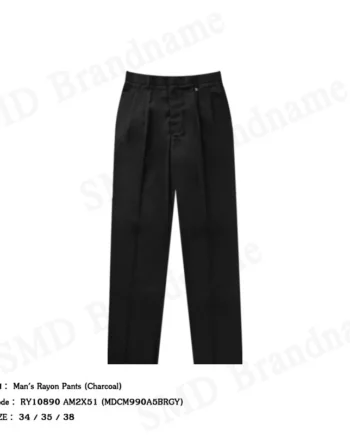 Arrow กางเกงสแล็คผู้ชาย ขายาว ทำงาน รุ่น Man's Rayon Pants (Charcoal) Code: RY10890 AM2X51 (MDCM990A5BRGY)