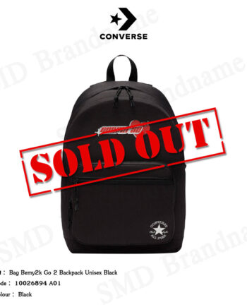 Converse กระเป๋าเป้ รุ่น Bag Bemy2k Go 2 Backpack Unisex Black Code : 10026894 A01