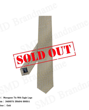 Emporio Armani เนคไทผู้ชาย รุ่น Monogram Tie With Eagle Logo Code: 340075 3R604 00051