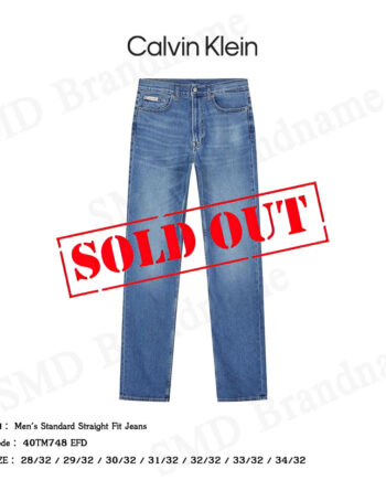 Calvin Klein Jeans กางเกงยีนส์ รุ่น Men's Standard Straight Fit Jeans Code: 40TM748 EFD