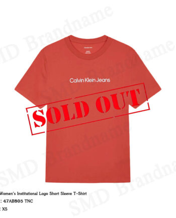 Calvin Klein Jeans เสื้อยืดคอกลมผู้หญิง รุ่น Women's Institutional Logo Short Sleeve T-Shirt Code: 47AB805 TNC