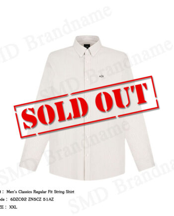 Armani Exchange เสื้อเชิ้ตแขนยาวผู้ชาย รุ่น Men's Classics Regular Fit String Shirt Code: 6DZC02 ZN5CZ 51AZ