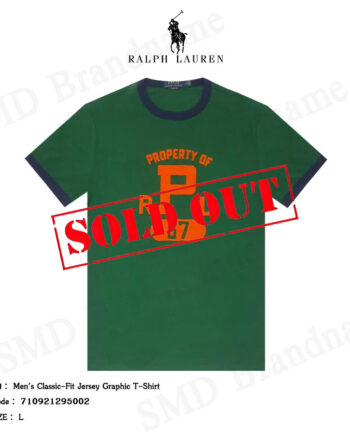 Polo Ralph Lauren เสื้อยืดคอกลม รุ่น Men's Classic-Fit Jersey Graphic T-Shirt Code : 710921295002