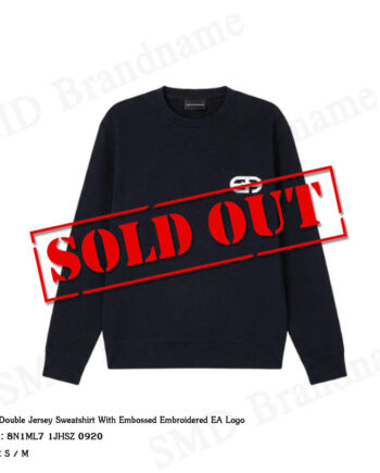 Emporio Armani  เสื้อสเวตเตอร์ผู้ชาย รุ่น Double Jersey Sweatshirt Code: 8N1ML7 1JHSZ 0920