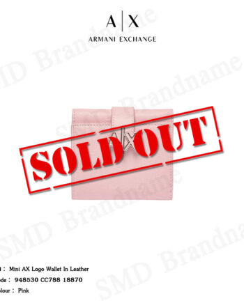 Armani Exchange กระเป๋าสตางค์ รุ่น Mini AX Logo Wallet in Leather Code: 948530 CC788 18870
