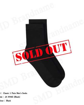 Jockey ถุงเท้า รุ่น Classic 1 Pairs Men's Socks Code: JA 994S (Black)