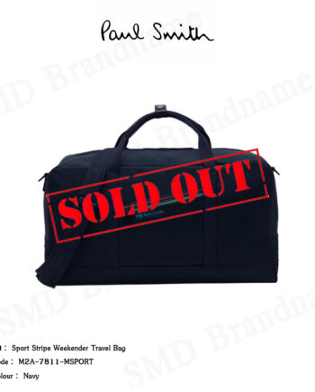 Paul Smith กระเป๋าเดินทาง รุ่น Sport Stripe Weekender Travel Bag Code: M2A-7811-MSPORT