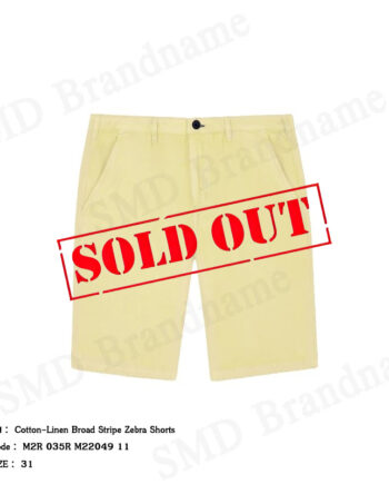 PS Paul Smith กางเกงขาสั้นผู้ชาย รุ่น Cotton-Linen Broad Stripe Zebra Shorts Code: M2R 035R M22049 11