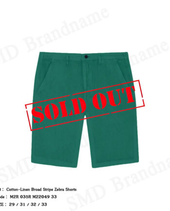 PS Paul Smith กางเกงขาสั้นผู้ชาย รุ่น Cotton-Linen Broad Stripe Zebra Shorts Code: M2R 035R M22049 33