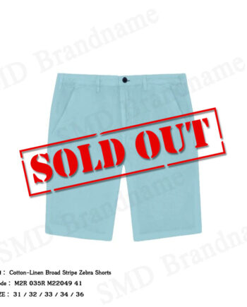 PS Paul Smith กางเกงขาสั้นผู้ชาย รุ่น Cotton-Linen Broad Stripe Zebra Shorts Code: M2R 035R M22049 41