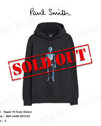 PS Paul Smith เสื้อฮู้ดแขนยาว รุ่น Reg Fit Hoody Skeleton Code: M2R-694R-KP3722