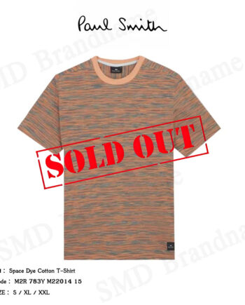 PS Paul Smith เสื้อยืดคอกลม รุ่น Space Dye Cotton T-Shirt Code: M2R 783Y M22014 15