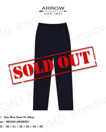 Arrow กางเกงสแล็คผู้ชาย ขายาว ทำงาน รุ่น Easy Move Smart Fit (Navy) Code: MECM313W2BSNV