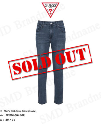 Guess กางเกงยีนส์ขายาว รุ่น Men's MBL Crop Slim Straight Code: MN2D6084 MBL