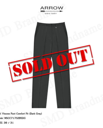 Arrow กางเกงสแล็ค ขายาว ทำงาน รุ่น Viscose Pant Comfort Fit (Dark Grey) Code: MSCC717S2BSDG