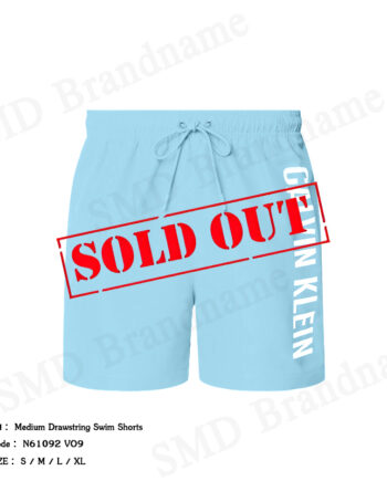 Calvin Klein Swimwear กางเกงว่ายน้ำผู้ชาย รุ่น Medium Drawstring Swim Shorts Code: N61092 VO9