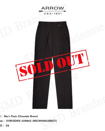 Arrow กางเกงสแล็ค ขายาว ทำงาน รุ่น Man's Pants (Chocolate Brown) Code: SY8N3DWW AS9862 (MDCM990A5BRGY)