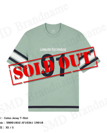 Armani Exchange เสื้อยืดคอกลมผู้ชาย รุ่น Cotton Jersey T-Shirt Code: XM001852 AF10361 U9018