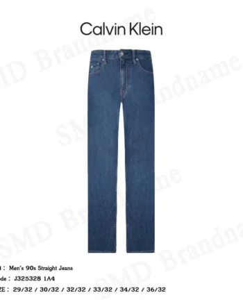 Calvin Klein Jeans กางเกงยีนส์ผู้ชาย รุ่น Men's 90s Straight Jeans Code: J325328 1A4
